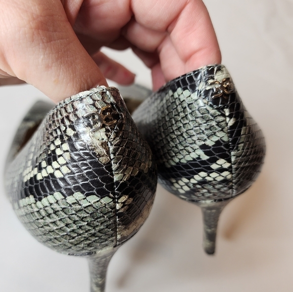 Sam Edelman 9W Green Black Snake Print Hazel Heels Stilletos - Picture 15 of 16